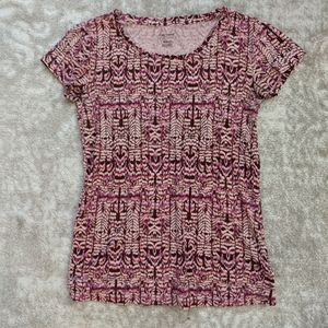 Daisy Fuentes Pink & Purple Tee